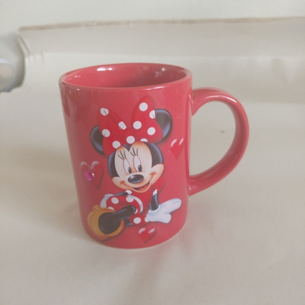 Disney Minnie mouse ceramic mug red